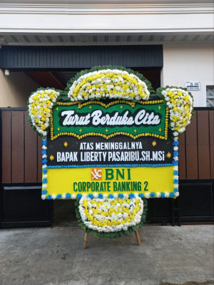 Papan Bunga Duka di Korpri Raya