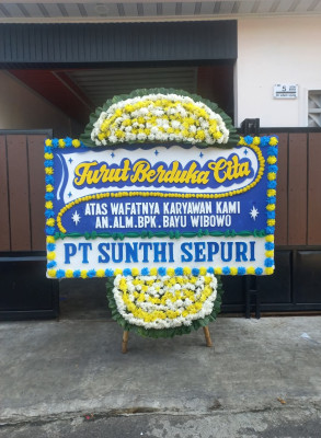 Papan Bunga Duka di Korpri Raya