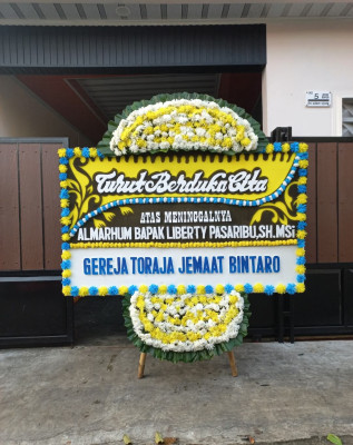 Papan Bunga Duka di Korpri Raya
