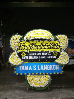 Papan Bunga Duka di Korpri Raya