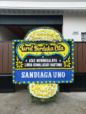 Papan Bunga Duka di Korpri Raya